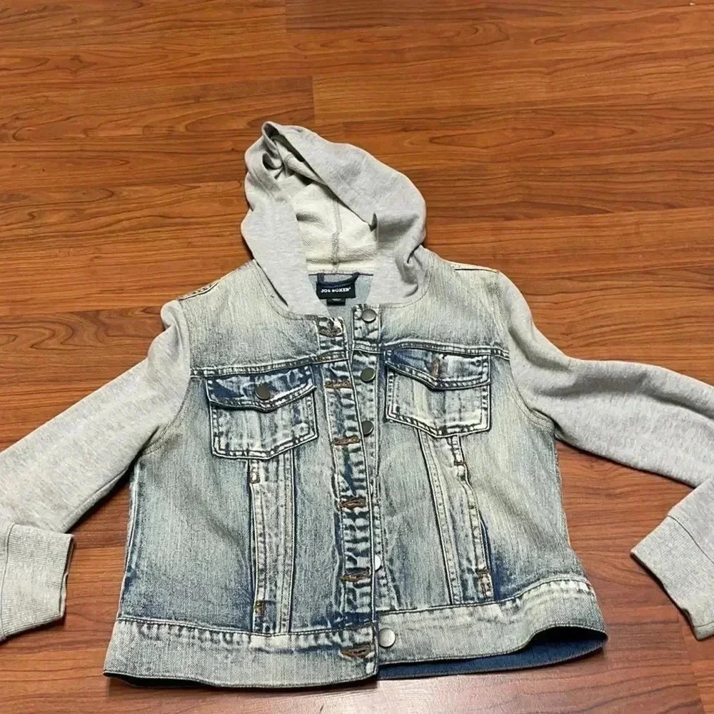 COPY - Joe Boxer Denim Hoodie Jacket, size Med - Picture 1 of 8